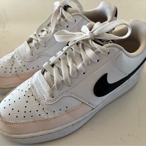 Nike Court Vision Low Next Nature (Women’s) Colorway: White / Black / Sail Style